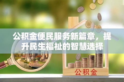 铁山港公积金便民服务新篇章，提升民生福祉的智慧选择